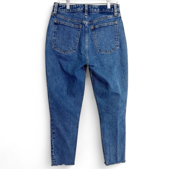 A&F Curve Love The Skinny High Rise Raw Hem Jeans Size 27/4 - Picture 4 of 9